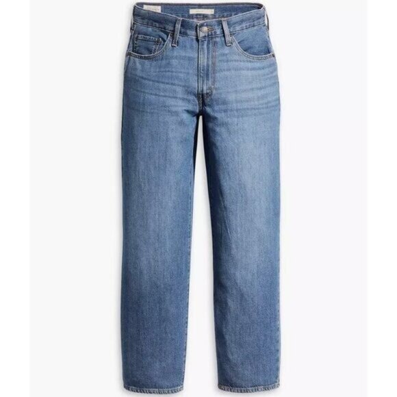 Levi's Premium 31x30 BAGGY DAD PERFORMANCE COOL WOMEN'S JEANS Blue Utopia - Picture 6 of 7